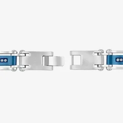 (H / Si2-I1) Mens Stainless Steel Solid 8 1/2 Inch Link Bracelet