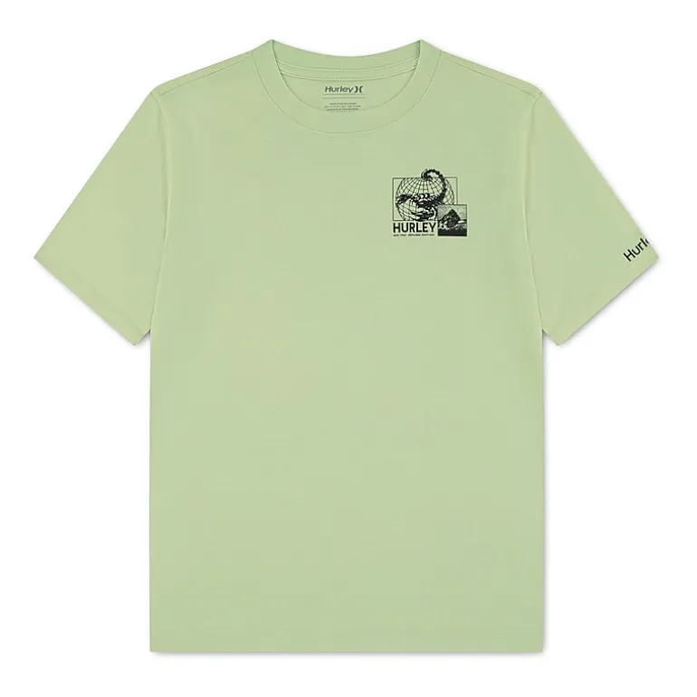 Hurley Big Kid Boys Crew Neck Short Sleeve Regular Fit Graphic T-Shirt