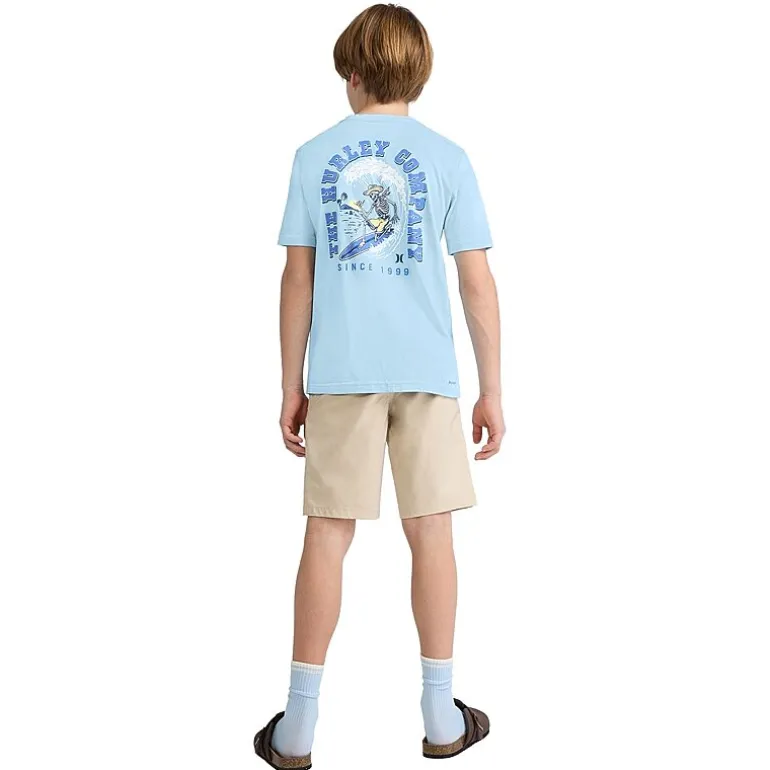 Hurley Big Kid Boys Crew Neck Short Sleeve Regular Fit Graphic T-Shirt