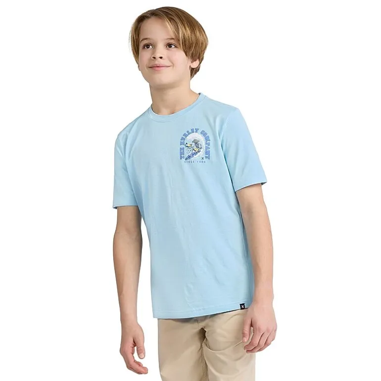 Hurley Big Kid Boys Crew Neck Short Sleeve Regular Fit Graphic T-Shirt