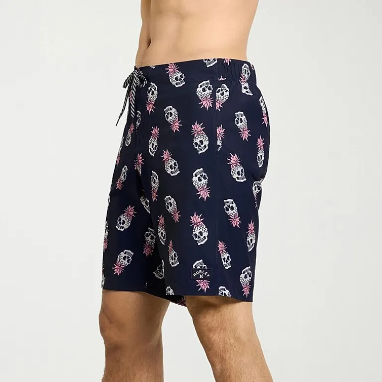 Hurley Mens Drawstring Waist 9 1/2" Ombre Swim Trunks