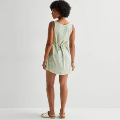 Hurley Womens Juniors Round Neck Sleeveless Sundress