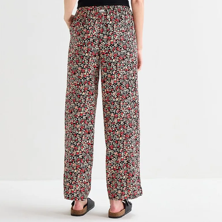Hurley Womens Juniors Straight Mid Rise Pull-On Pant