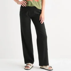 Hurley Womens Juniors Straight Low Rise Pull-On Pant