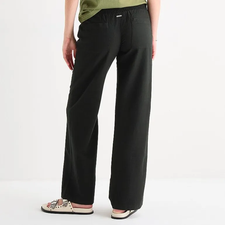Hurley Womens Juniors Straight Low Rise Pull-On Pant