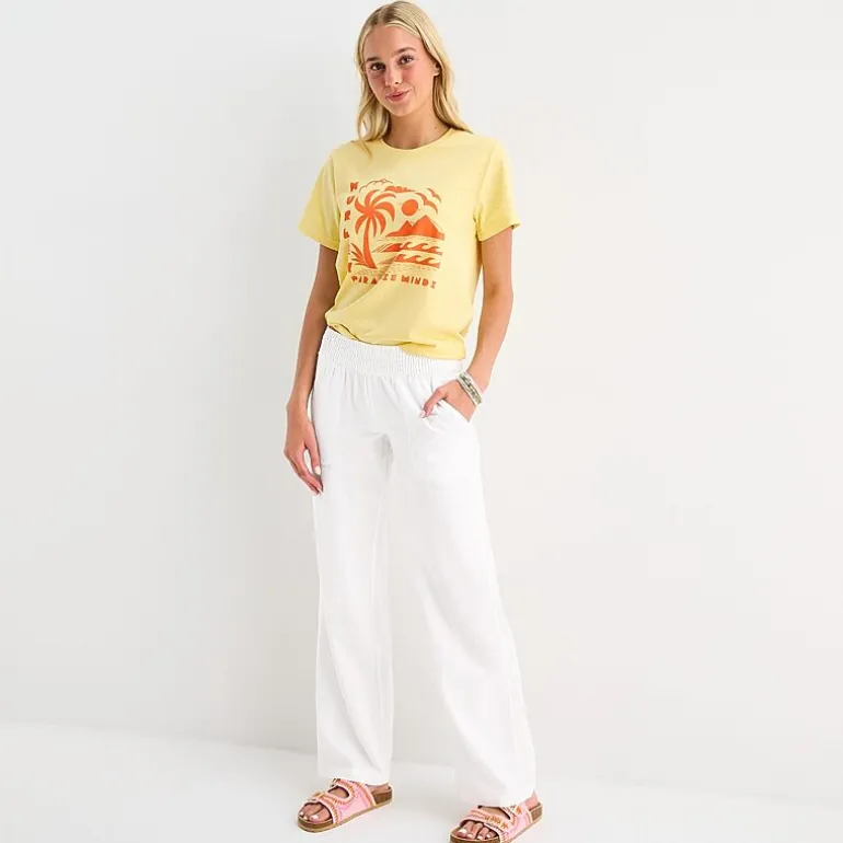 Hurley Womens Juniors Straight Low Rise Pull-On Pant