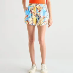 Hurley Womens Mid Rise Juniors Pull-On Short