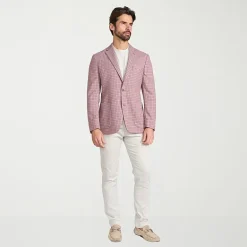 IBIZA AZURE Mens Plaid Slim Fit Sport Coat