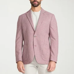 IBIZA AZURE Mens Plaid Slim Fit Sport Coat