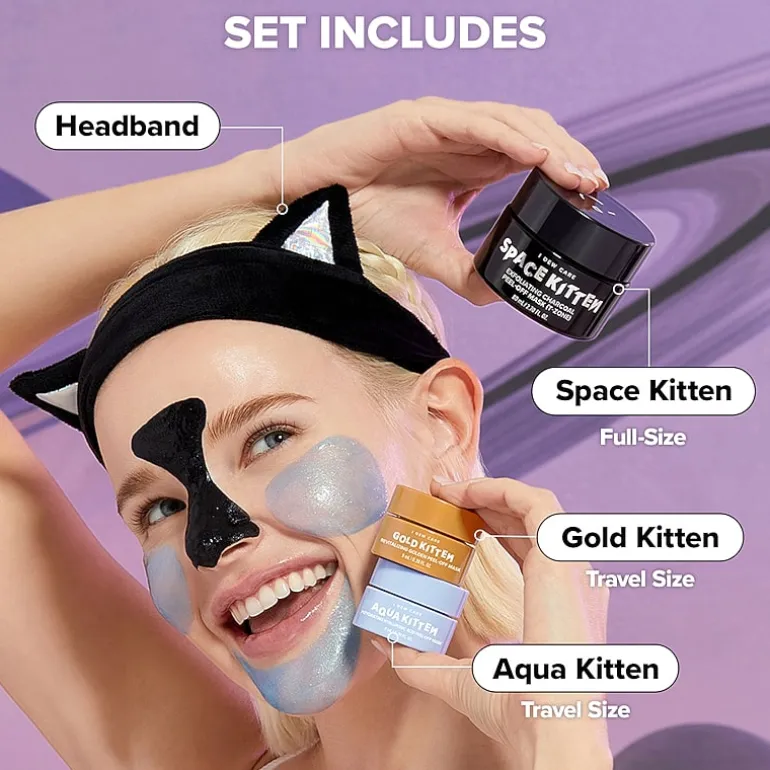 I Dew Care Astro Kitten Peel Off Mask & Headband Set ($40 Value)