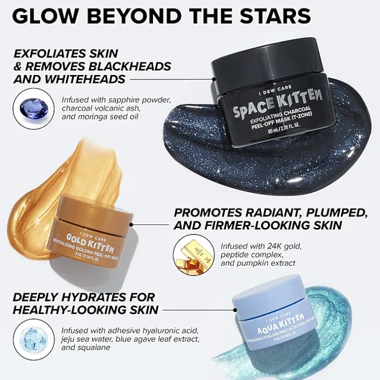 I Dew Care Astro Kitten Peel Off Mask & Headband Set ($40 Value)