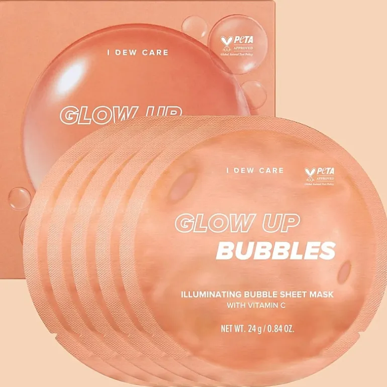 I Dew Care Glow Up Bubbles Brightening Face Mask