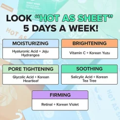 I Dew Care Hot As Sheet Face Masks