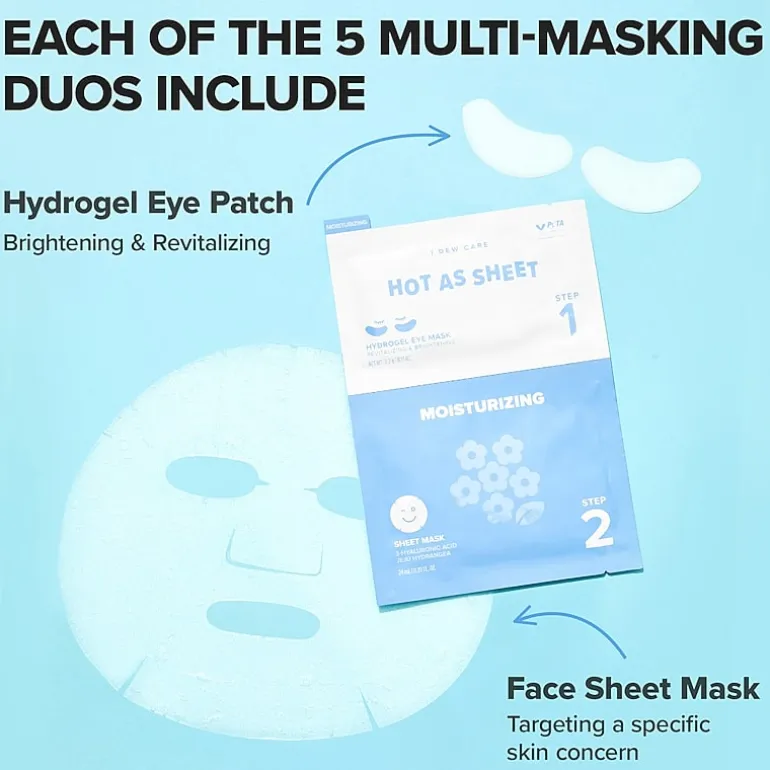 I Dew Care Hot As Sheet Face Masks