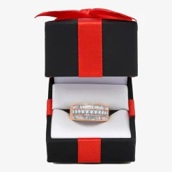 (I-J / I3) Womens 2MM 1 CT. T.W. Natural White Diamond 10K Gold Anniversary Wedding Band