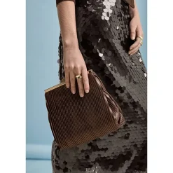 I. Miller Nilly Pleated Frame Evening Bag