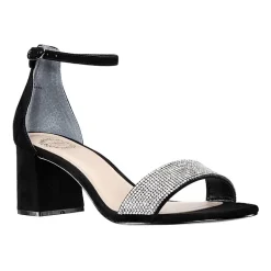 I. Miller Shoes Womens Emely Buckle Open Toe Block Heel Pumps