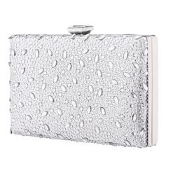 I. Miller Villie Crystal Pattern Minaudiere Evening Bag