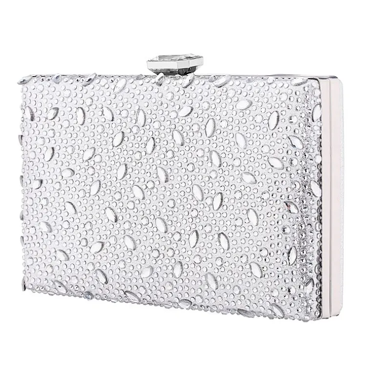 I. Miller Villie Crystal Pattern Minaudiere Evening Bag