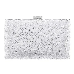 I. Miller Villie Crystal Pattern Minaudiere Evening Bag