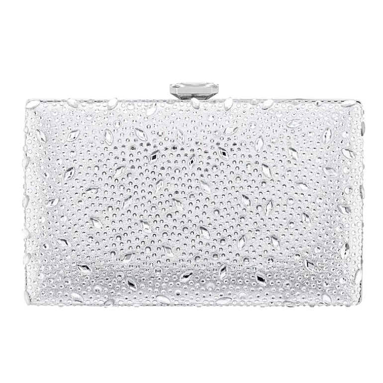 I. Miller Villie Crystal Pattern Minaudiere Evening Bag