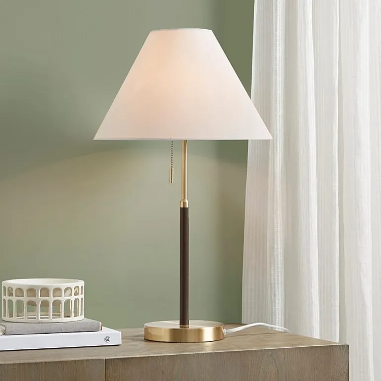 INK+IVY Bromley Two Tone Pull-Chain Metal Table Lamp