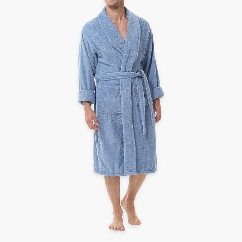 INK+IVY Mens Tall Long Sleeve Knee Length Robe