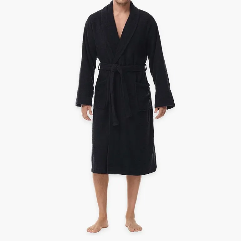 INK+IVY Mens Tall Long Sleeve Knee Length Robe