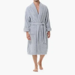 INK+IVY Mens Tall Long Sleeve Knee Length Robe
