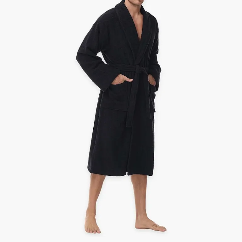 INK+IVY Mens Tall Long Sleeve Knee Length Robe