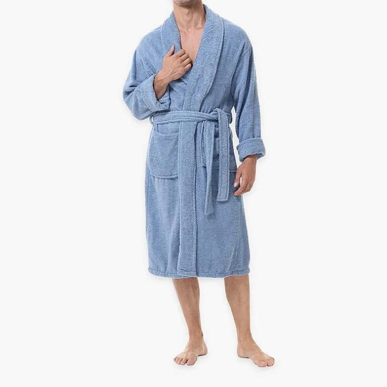 INK+IVY Mens Tall Long Sleeve Knee Length Robe