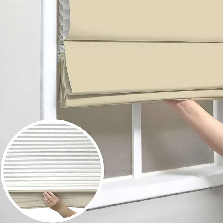 Insulating Energy Saving Cordless Blackout Roman Shade