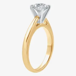 I Said Yes (G / Si1-Si2) Womens 1 1/4 CT. T.W. Lab Grown White Diamond Sterling Silver Round Solitaire Bridal Set