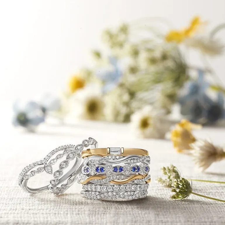 I Said Yes (H-I / I1) 1/4 CT. T.W. Lab Grown White Diamond Sterling Silver or 14K Gold Over Silver Wedding Band
