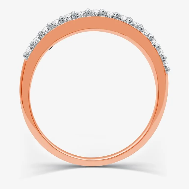 I Said Yes (H-I / I1) 1/4 CT. T.W. Lab Grown White Diamond Sterling Silver or 14K Gold Over Silver Wedding Band