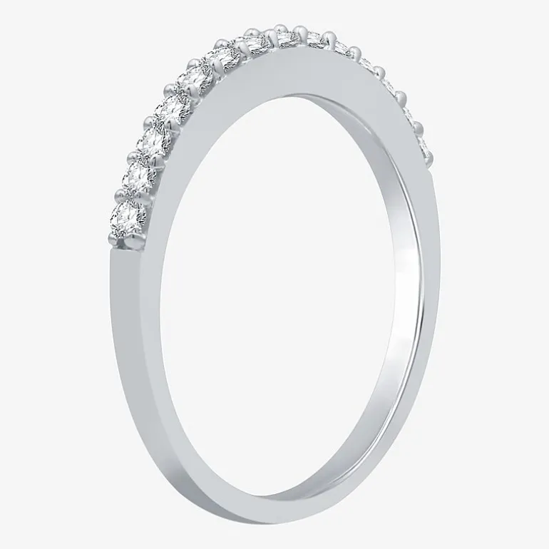 I Said Yes (H-I / I1) 1/4 CT. T.W. Lab Grown White Diamond Sterling Silver or 14K Gold Over Silver Wedding Band