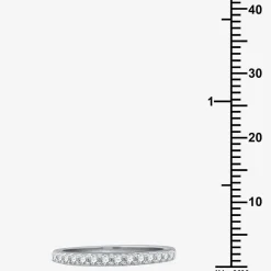 I Said Yes (H-I / I1) 1/4 CT. T.W. Lab Grown White Diamond Sterling Silver or 14K Gold Over Silver Wedding Band