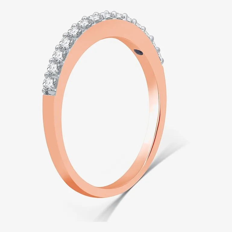 I Said Yes (H-I / I1) 1/4 CT. T.W. Lab Grown White Diamond Sterling Silver or 14K Gold Over Silver Wedding Band