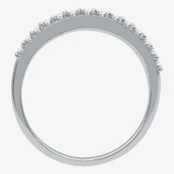 I Said Yes (H-I / I1) 1/4 CT. T.W. Lab Grown White Diamond Sterling Silver or 14K Gold Over Silver Wedding Band