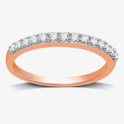 I Said Yes (H-I / I1) 1/4 CT. T.W. Lab Grown White Diamond Sterling Silver or 14K Gold Over Silver Wedding Band