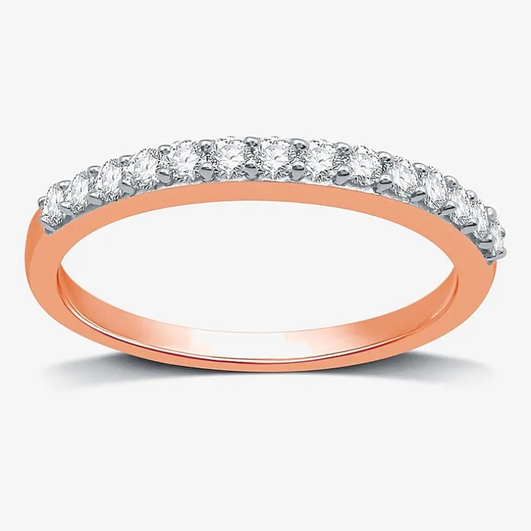 I Said Yes (H-I / I1) 1/4 CT. T.W. Lab Grown White Diamond Sterling Silver or 14K Gold Over Silver Wedding Band