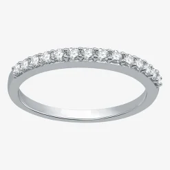 I Said Yes (H-I / I1) 1/4 CT. T.W. Lab Grown White Diamond Sterling Silver or 14K Gold Over Silver Wedding Band