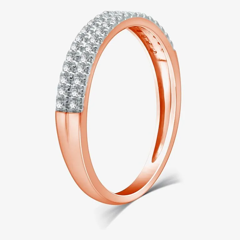 I Said Yes (H-I / I1) 1/4 CT. T.W. Lab Grown White Diamond Sterling Silver or 14K Gold Over Silver Anniversary Wedding Band