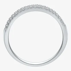 I Said Yes (H-I / I1) 1/4 CT. T.W. Lab Grown White Diamond Sterling Silver or 14K Gold Over Silver Anniversary Wedding Band