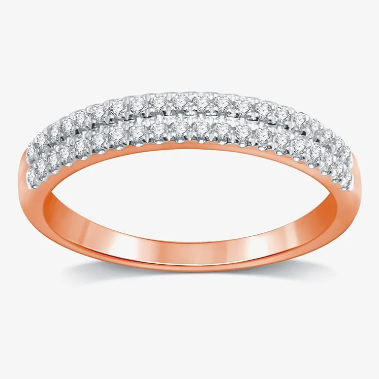 I Said Yes (H-I / I1) 1/4 CT. T.W. Lab Grown White Diamond Sterling Silver or 14K Gold Over Silver Anniversary Wedding Band