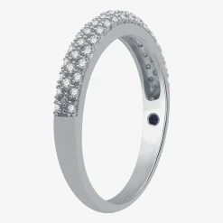 I Said Yes (H-I / I1) Womens 1/5 CT. Lab Grown White Diamond Sterling Silver Anniversary Wedding Band