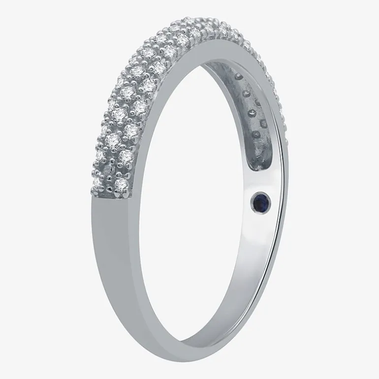 I Said Yes (H-I / I1) Womens 1/5 CT. Lab Grown White Diamond Sterling Silver Anniversary Wedding Band