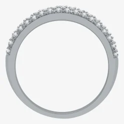 I Said Yes (H-I / I1) Womens 1/5 CT. Lab Grown White Diamond Sterling Silver Anniversary Wedding Band