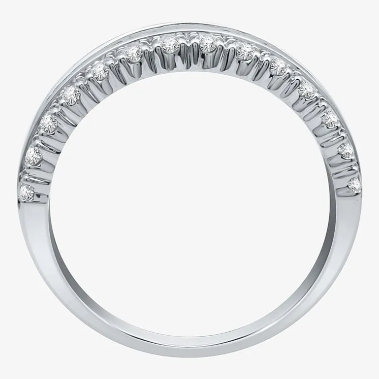 I Said Yes (H-I / I1) Womens 1 CT. T.W. Lab Grown White Diamond Sterling Silver Anniversary Band