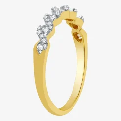 I Said Yes (H-I / I1) Womens 1/4 CT. T.W. Lab Grown White Diamond Sterling Silver Anniversary Wedding Band